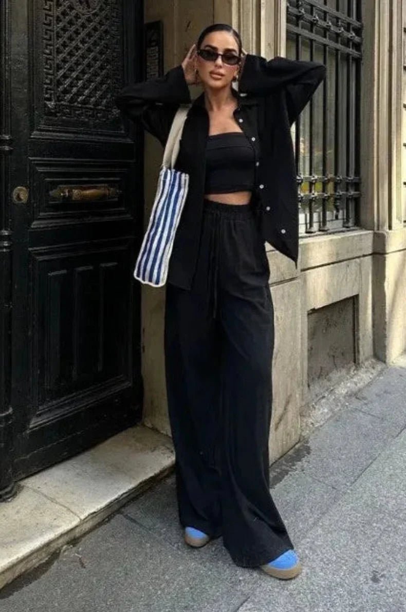 Dominique | Linnen Co - ord Set - Lune Amsterdam