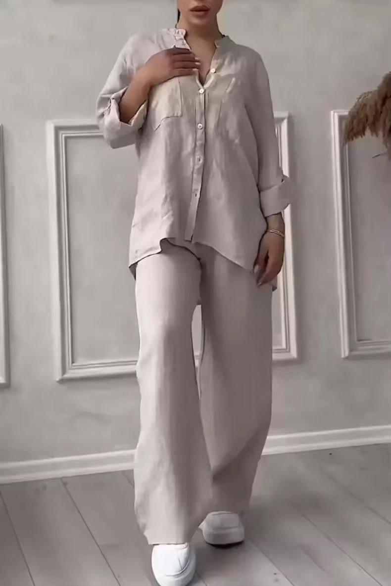 Dominique | Linnen Co - ord Set - Lune Amsterdam