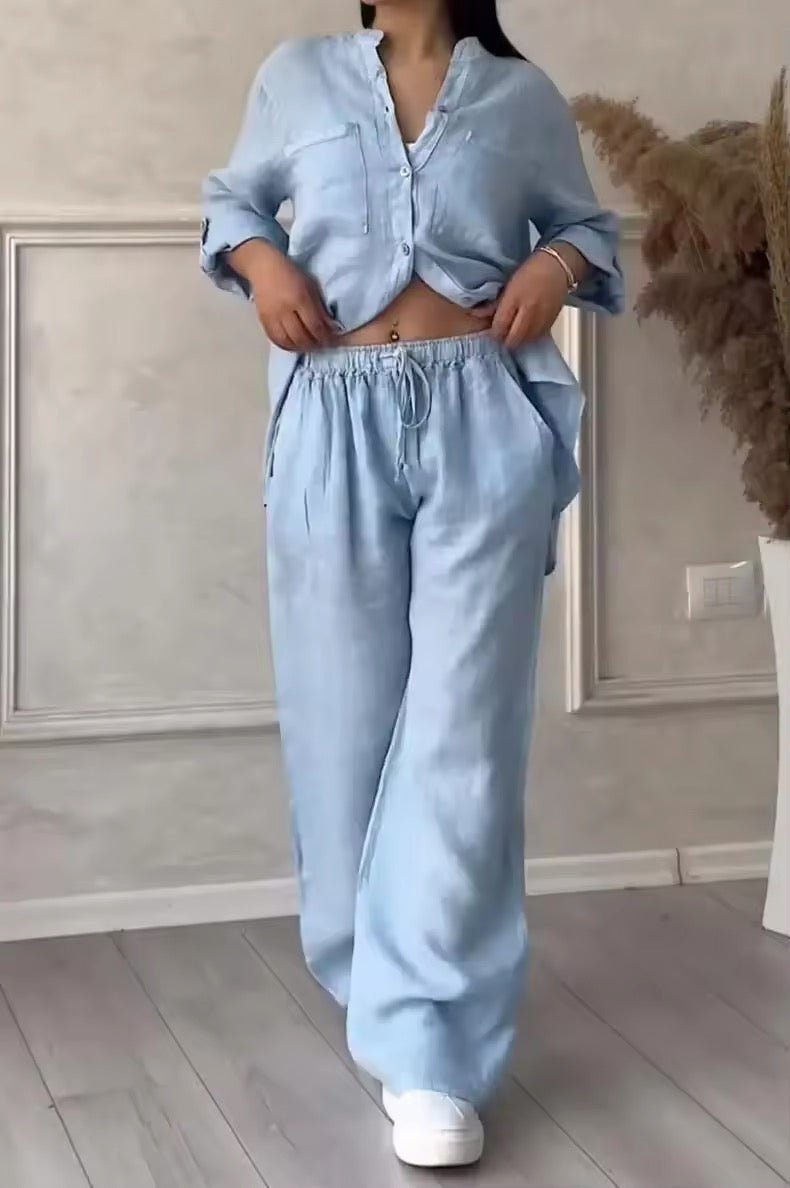 Dominique | Linnen Co - ord Set - Lune Amsterdam