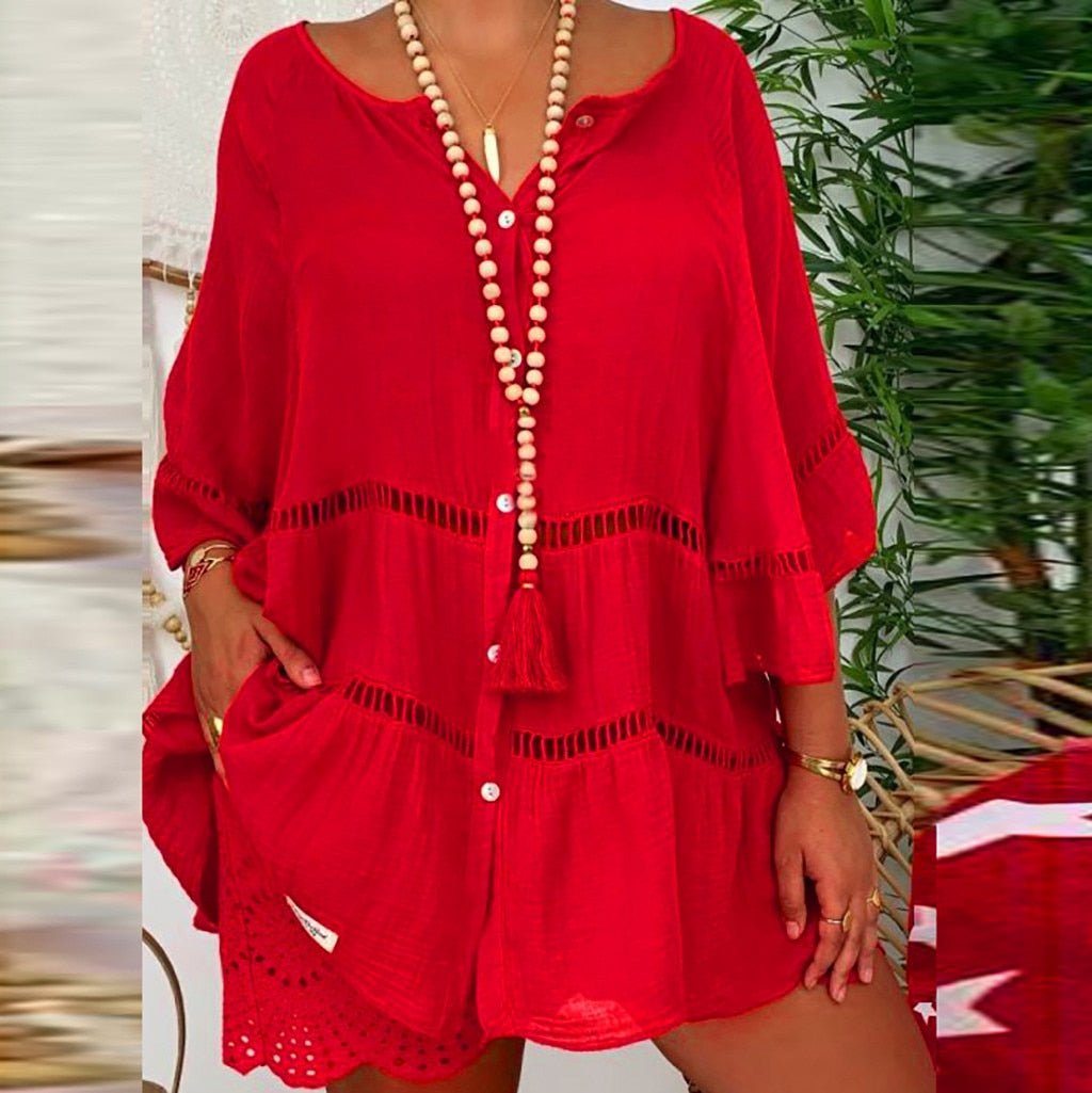 Elina | Ruffle Blouse - Lune Amsterdam