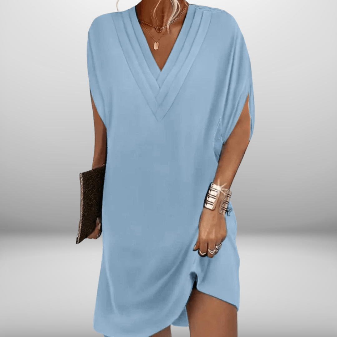 Emily™ | Elegante Jurk met V - Hals - Lune Amsterdam