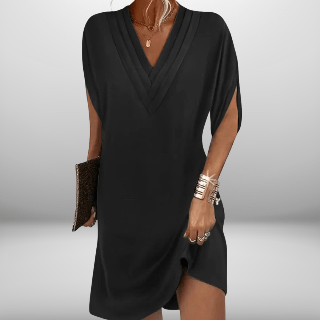 Emily™ | Elegante Jurk met V - Hals - Lune Amsterdam