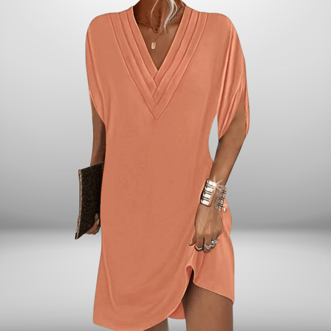 Emily™ | Elegante Jurk met V - Hals - Lune Amsterdam