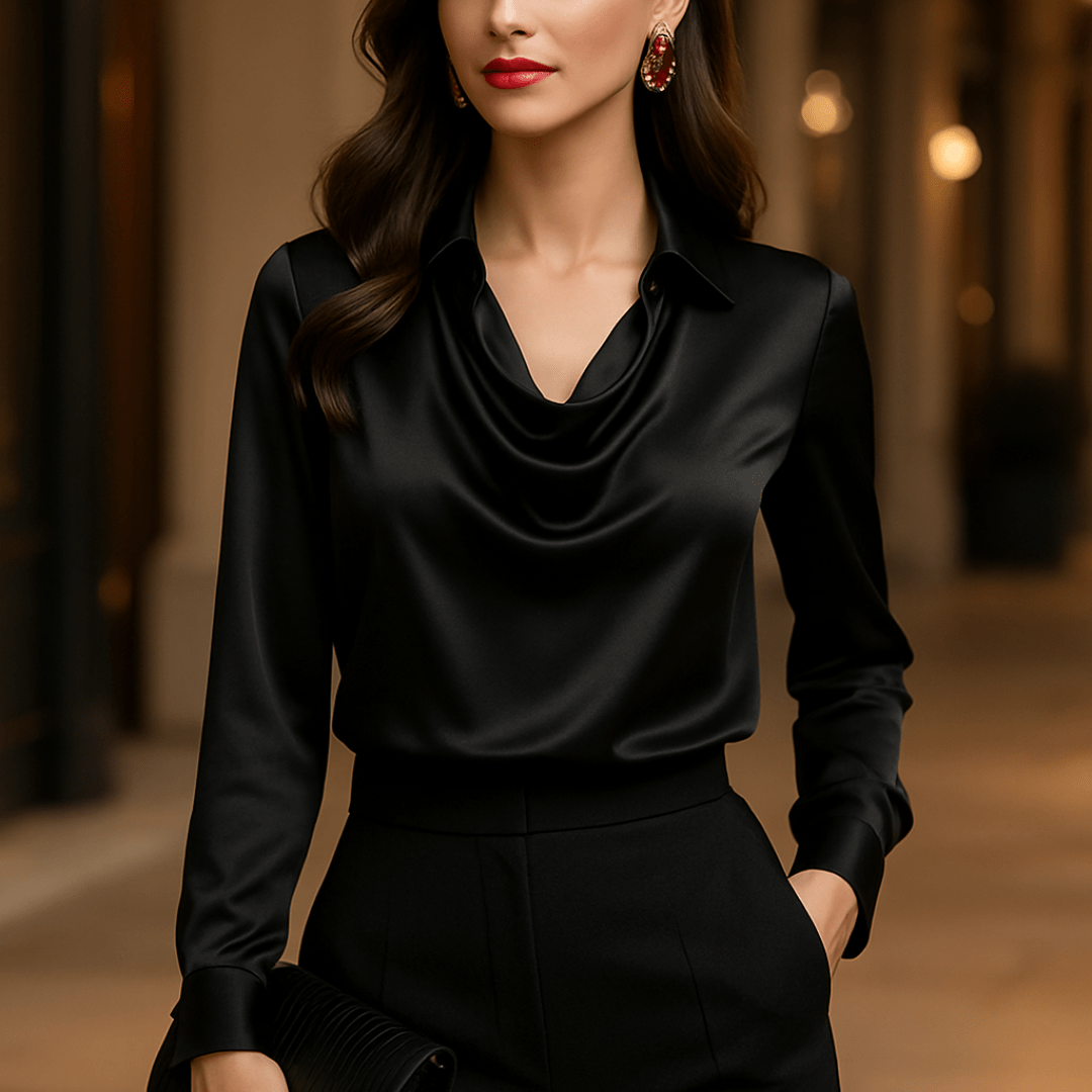 Emma™ | Glans blouse - Lune Amsterdam