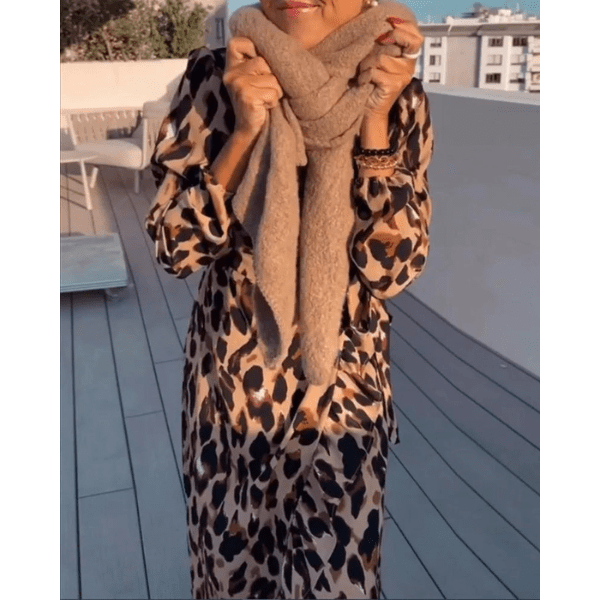 Georgia | Leopard Jurk - Lune Amsterdam