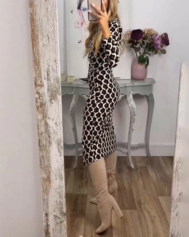Giana | Elegante Split Jurk - Lune Amsterdam