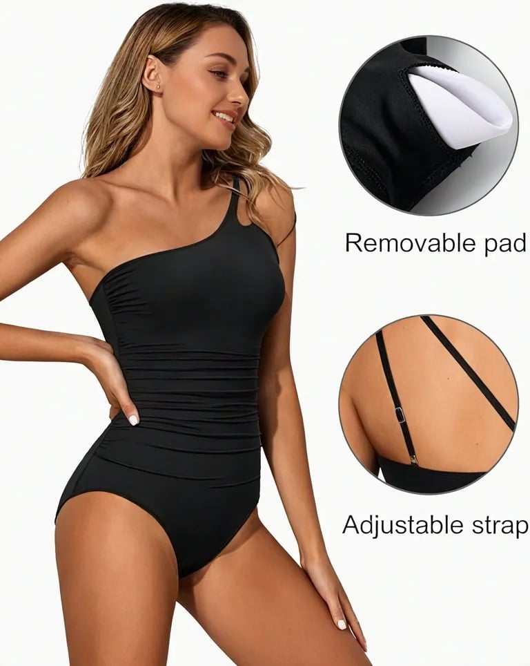 Glennis™ | One - Shoulder Badpak - Lune Amsterdam