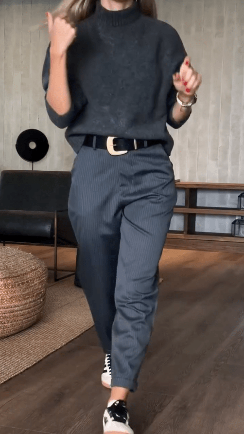 Ilona | Striped Pantalon - Lune Amsterdam