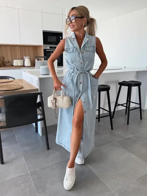 Ivy | Maxi Denim Jurk - Lune Amsterdam