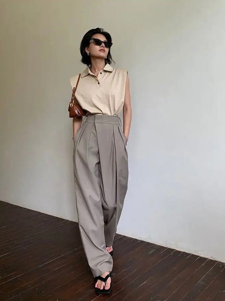 Jacky | Asymmetrische Baggy Broek - Lune Amsterdam