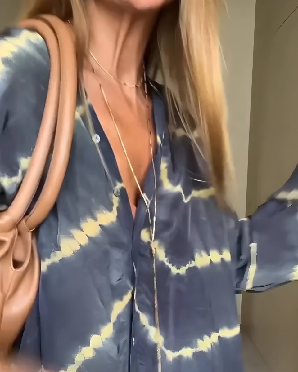 Jessy™ | Boho Gestreepte Maxi - jurk - Lune Amsterdam