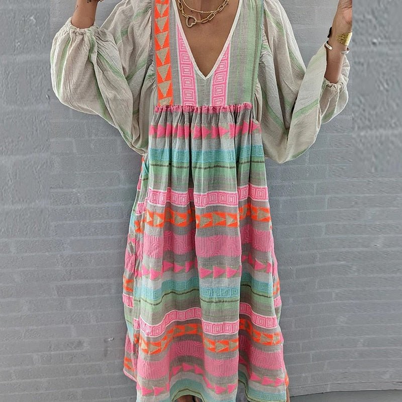 Joceline | Bohemian Maxi Jurk - Lune Amsterdam