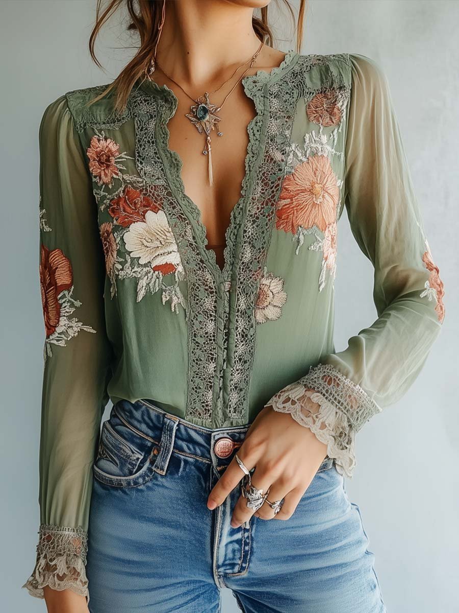 Julia | Ruffle Blouse - Lune Amsterdam