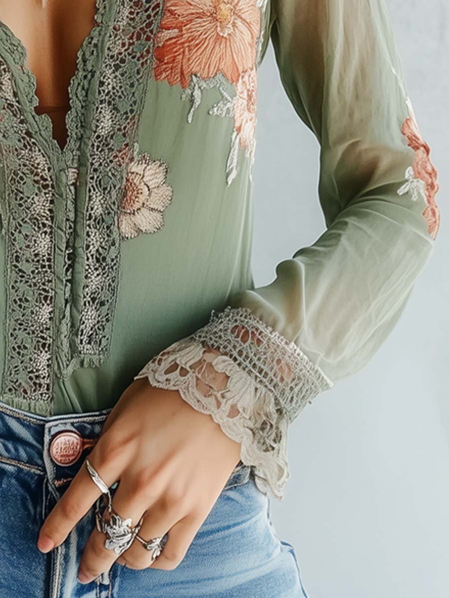 Julia | Ruffle Blouse - Lune Amsterdam
