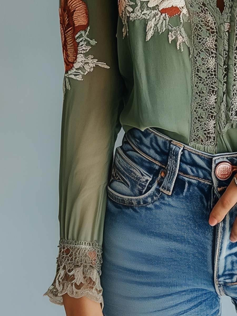 Julia | Ruffle Blouse - Lune Amsterdam