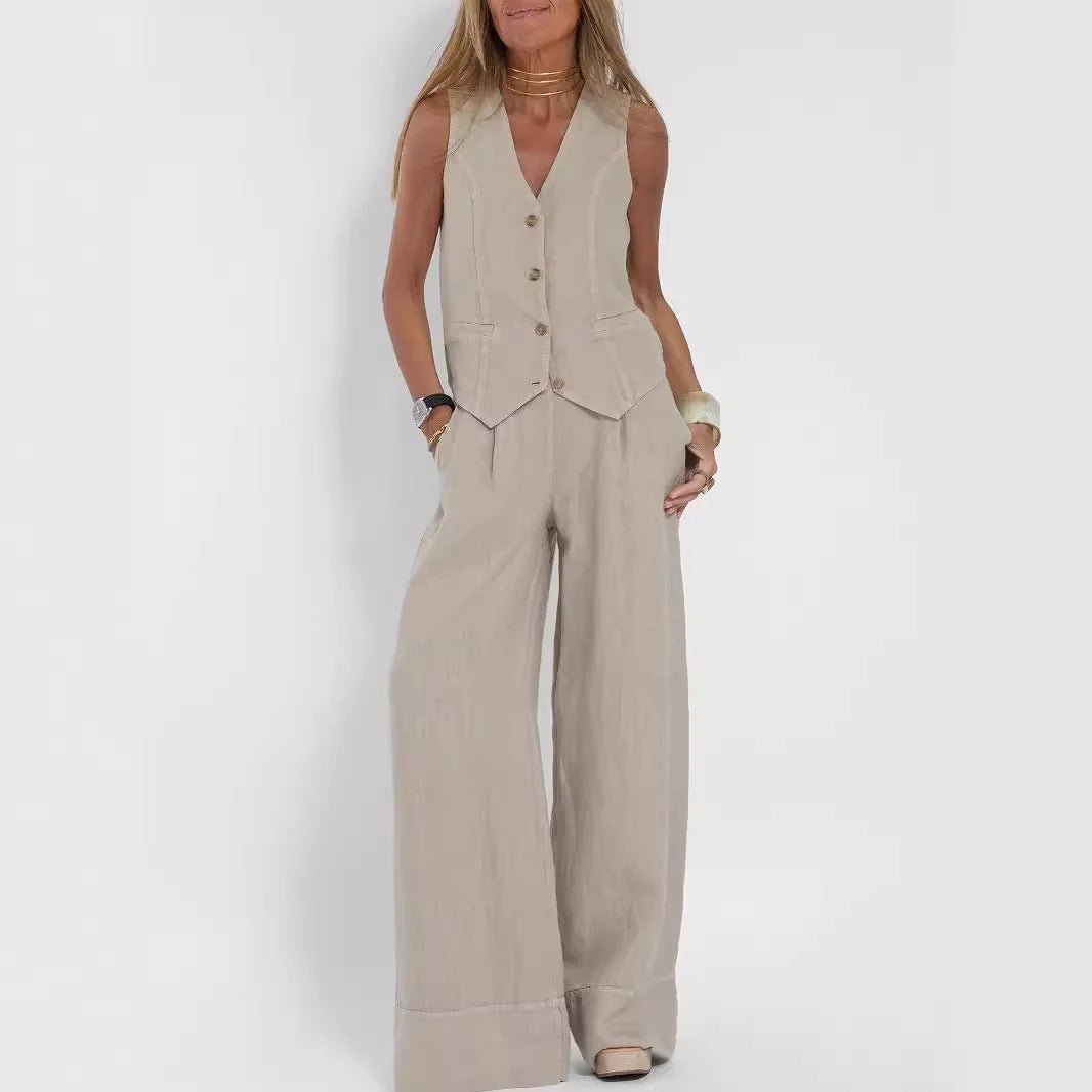 Katja | Linnen Co - ord Set - Lune Amsterdam