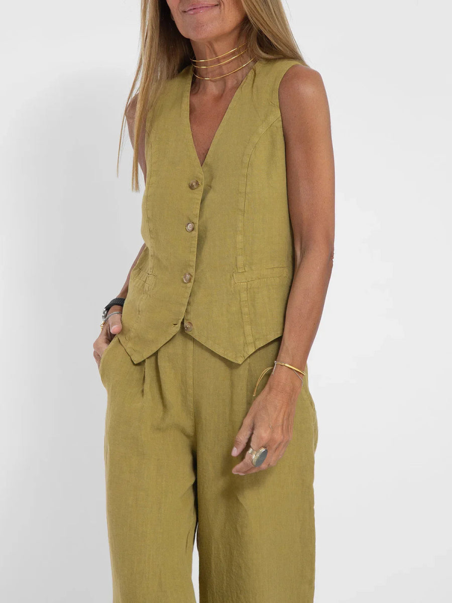 Katja | Linnen Co - ord Set - Lune Amsterdam