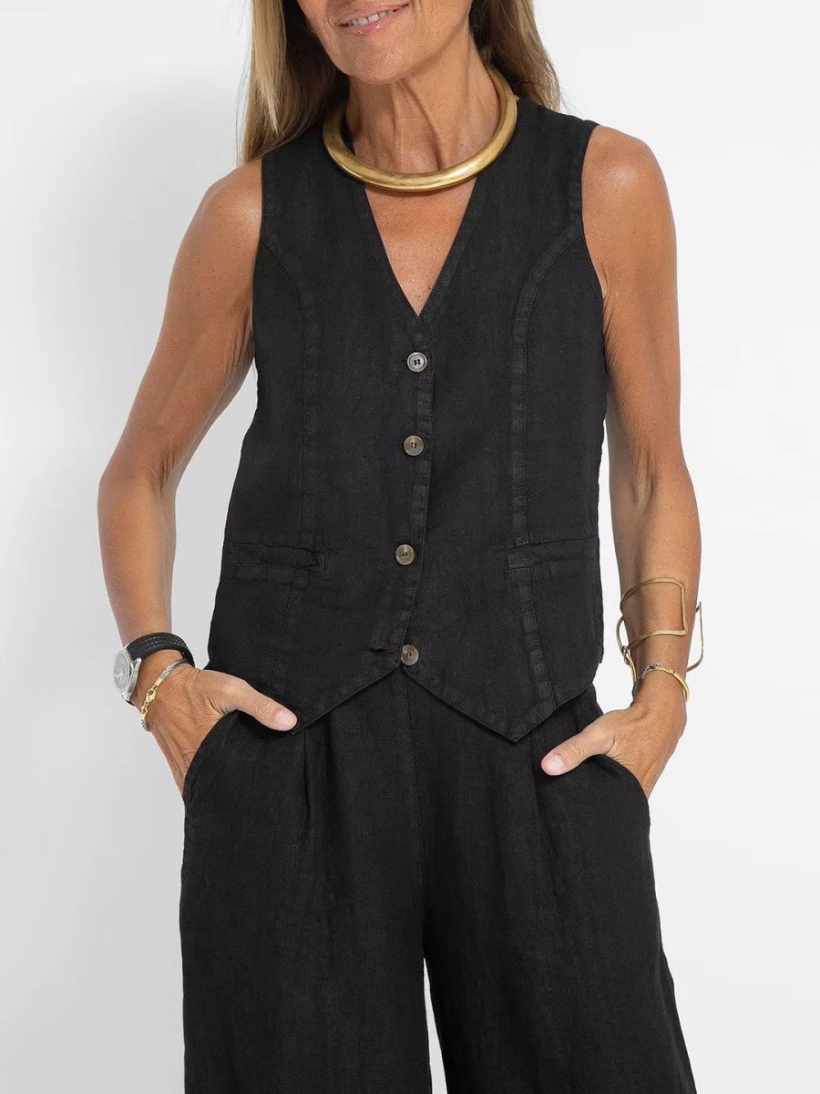 Katja | Linnen Co - ord Set - Lune Amsterdam