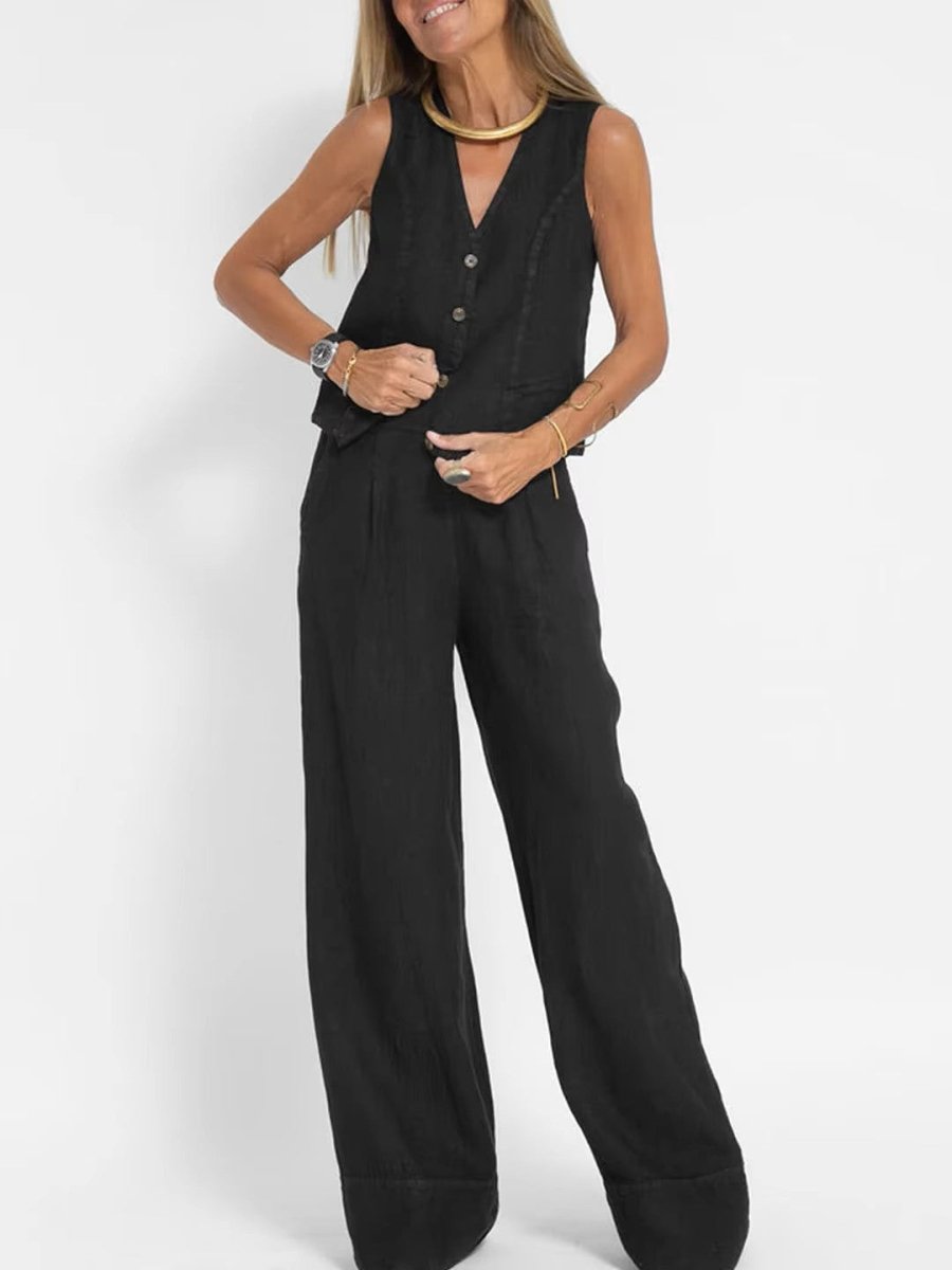 Katja | Linnen Co - ord Set - Lune Amsterdam
