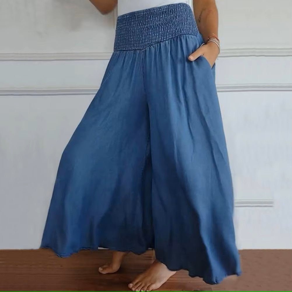 Kayla | Wijde Denim Broek - Lune Amsterdam