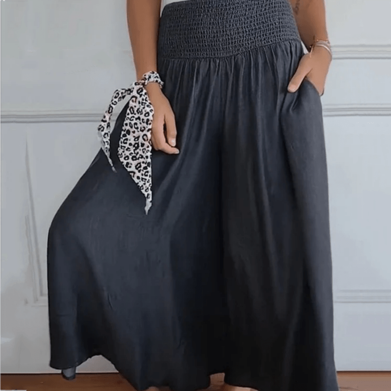 Kayla | Wijde Denim Broek - Lune Amsterdam