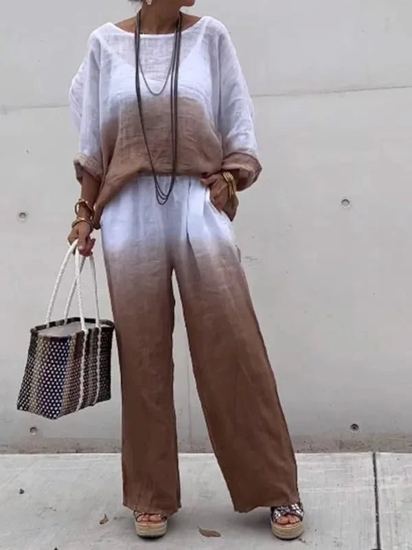 Leona | Linnen Co - ord Set - Lune Amsterdam