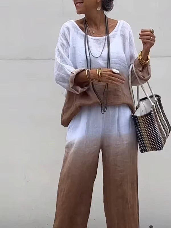 Leona | Linnen Co - ord Set - Lune Amsterdam