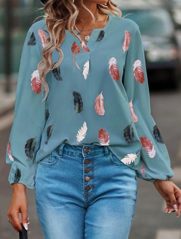 Lesley | Leaf Blouse - Lune Amsterdam