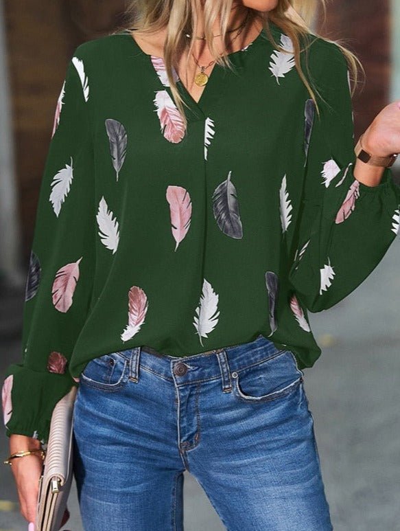Lesley | Leaf Blouse - Lune Amsterdam