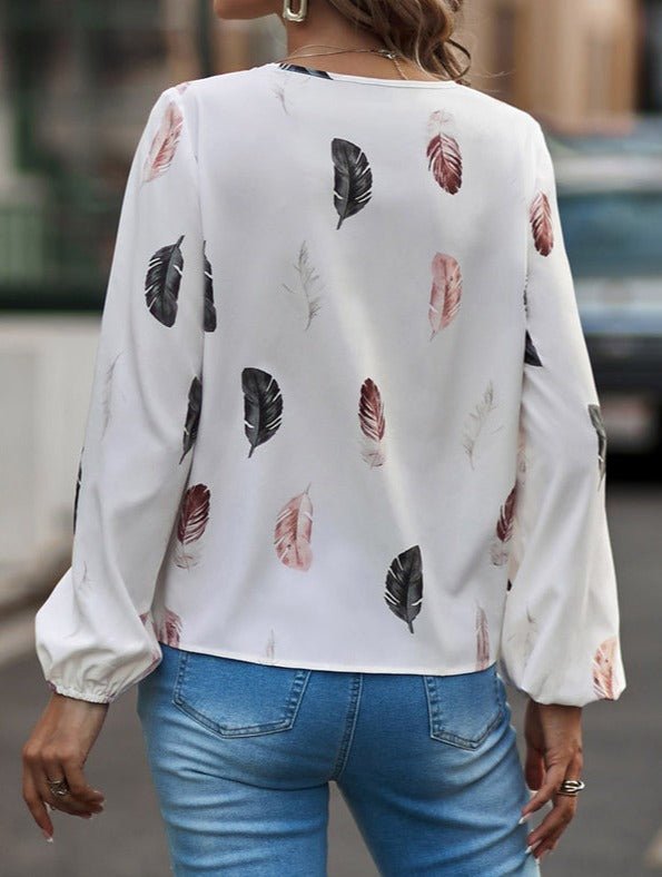Lesley | Leaf Blouse - Lune Amsterdam