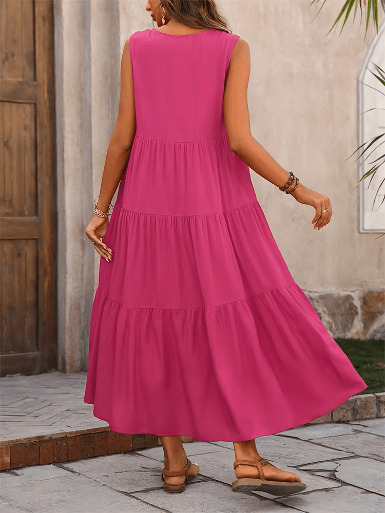 Lina | Maxi Zomer Jurk - Lune Amsterdam