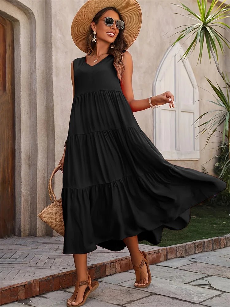 Lina | Maxi Zomer Jurk - Lune Amsterdam