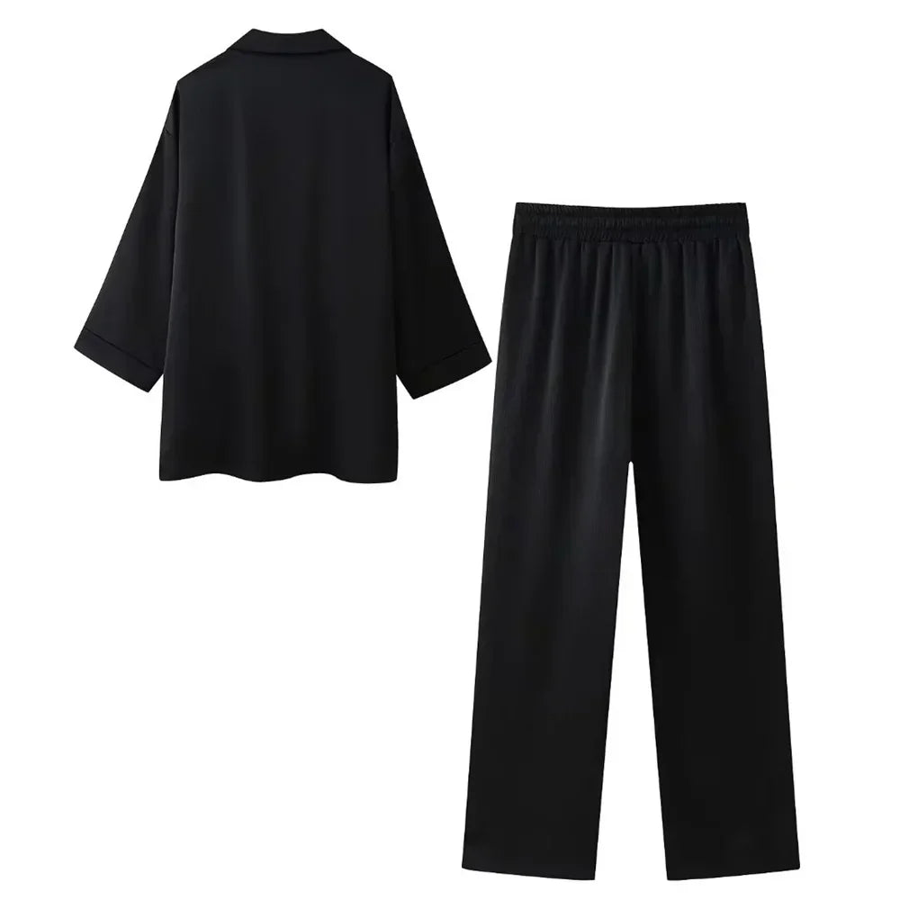 Lisa | Satin Co - ord Set - Lune Amsterdam