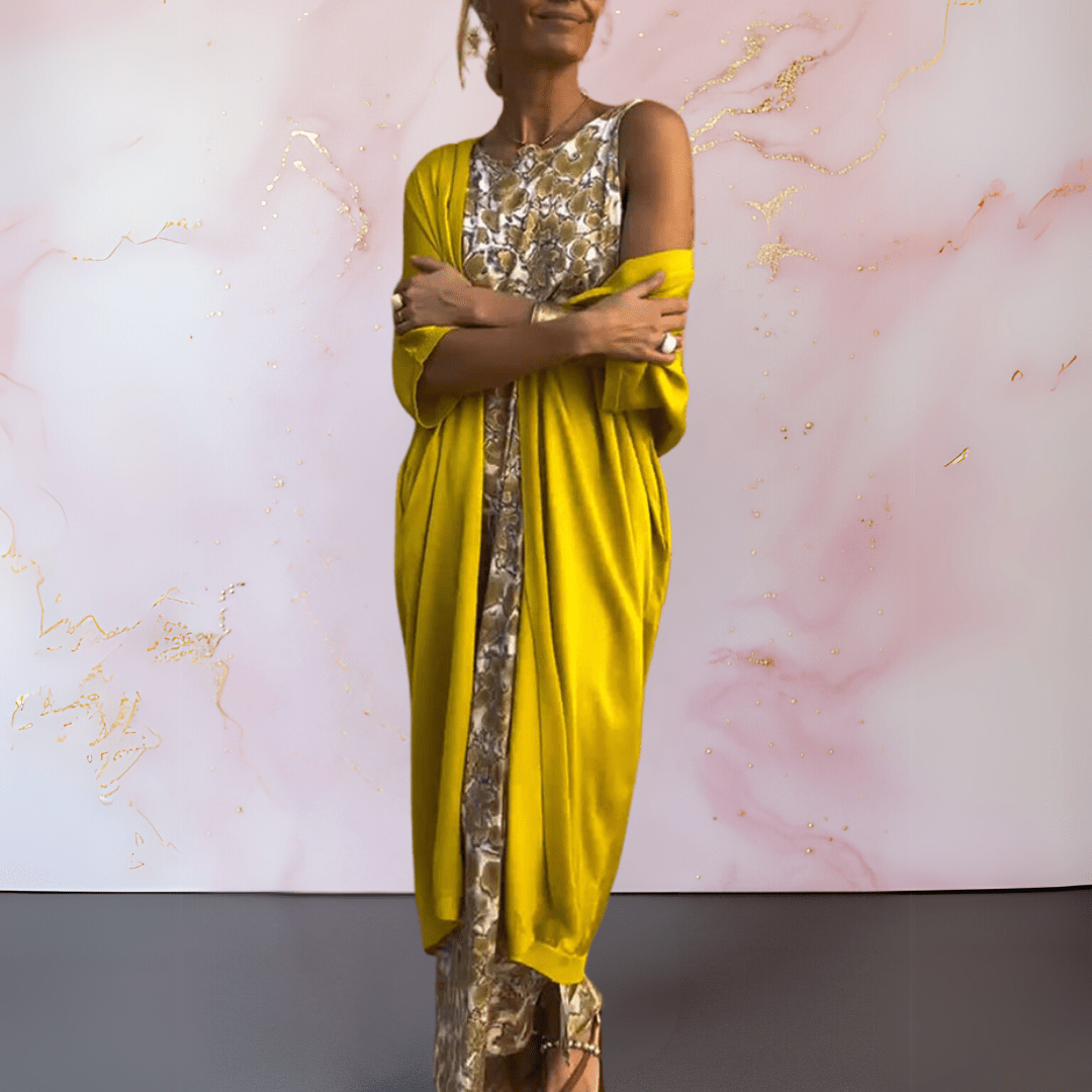 Manon™ | Elegante jurk met vest - Lune Amsterdam