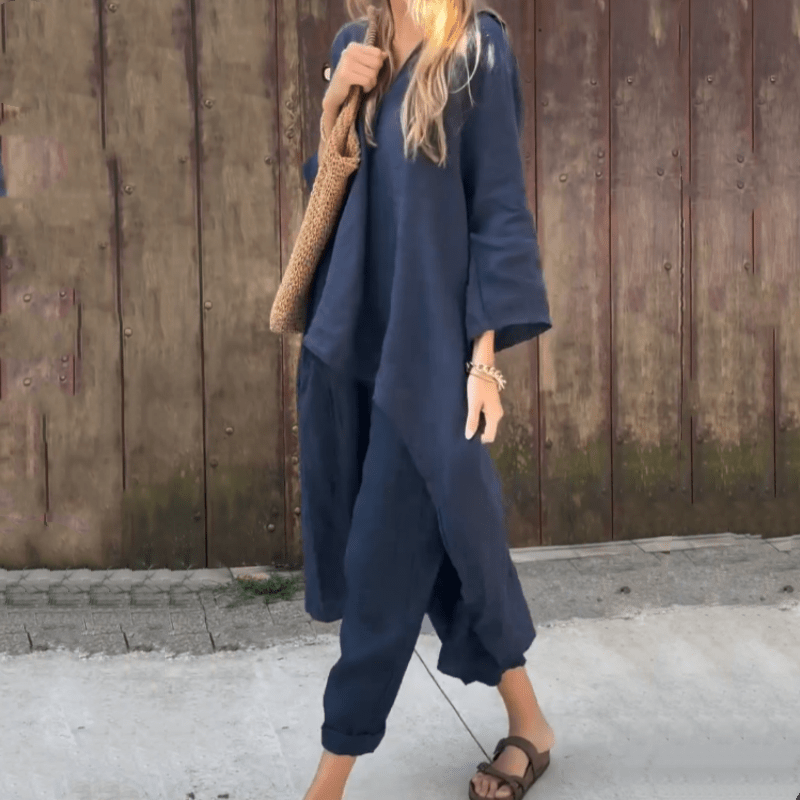 Marissa | Linnen Co - ord Set - Lune Amsterdam