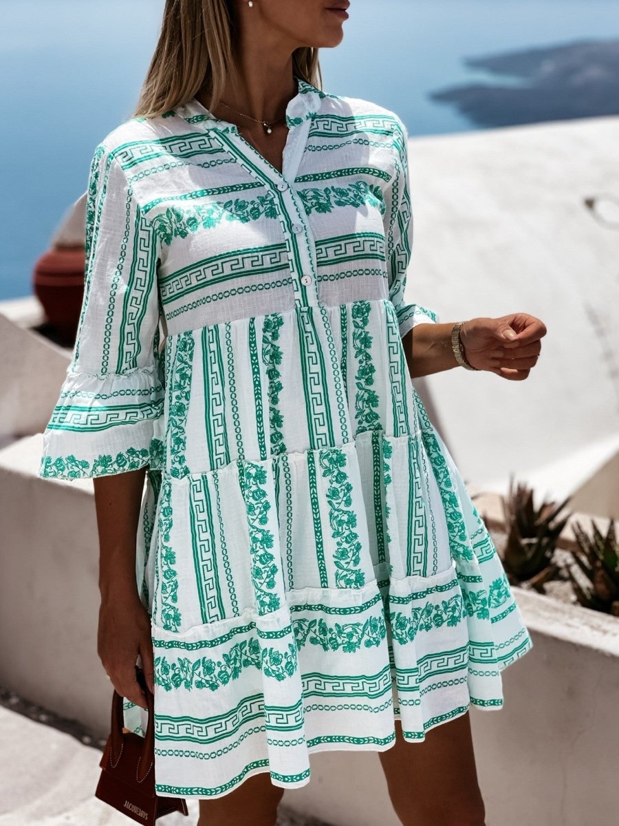 Mona | Bohemian Mini Jurk - Lune Amsterdam