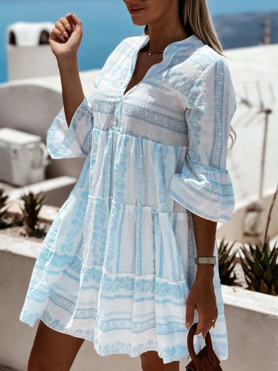 Mona | Bohemian Mini Jurk - Lune Amsterdam
