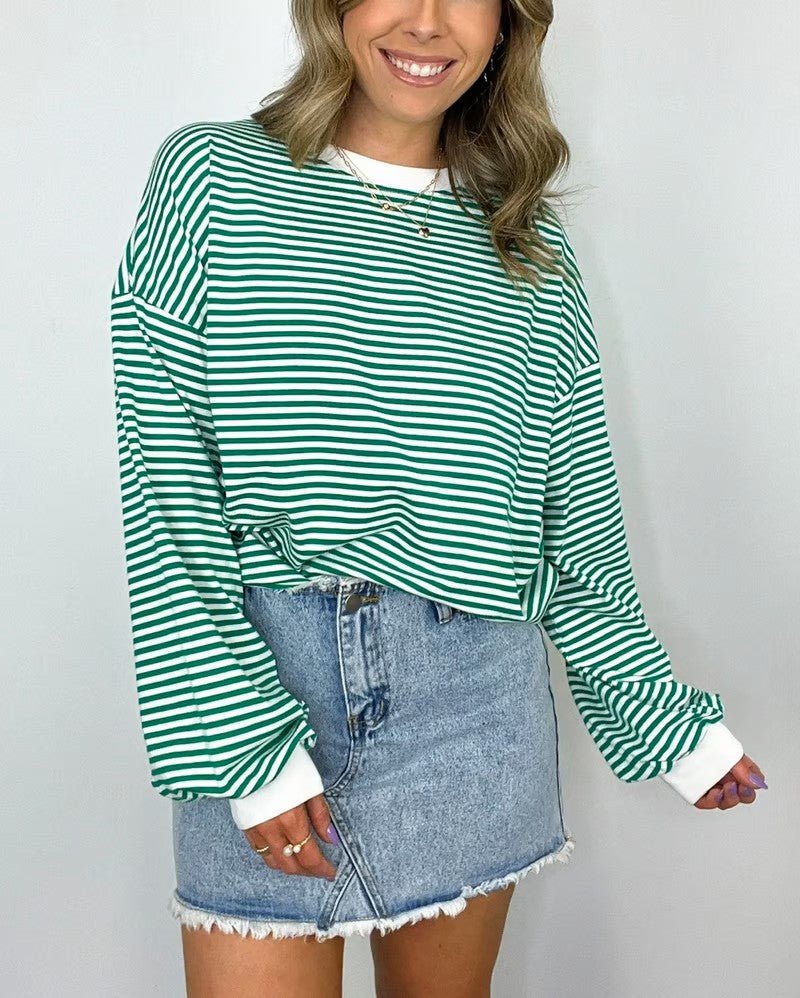 Monique | Casual Gestreept Shirt - Lune Amsterdam