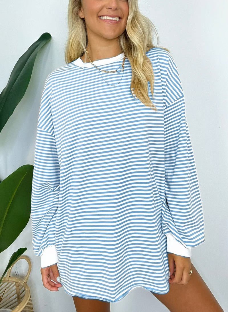 Monique | Casual Gestreept Shirt - Lune Amsterdam