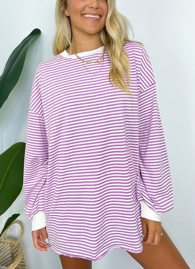 Monique | Casual Gestreept Shirt - Lune Amsterdam