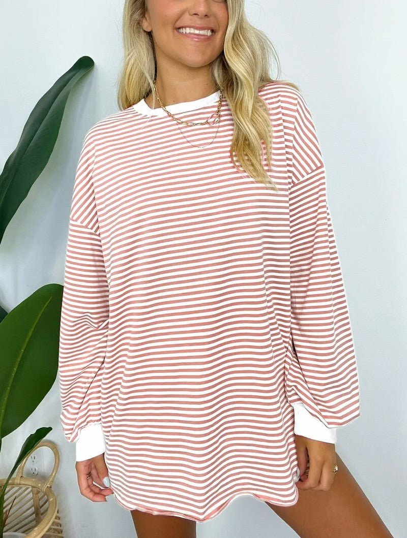 Monique | Casual Gestreept Shirt - Lune Amsterdam
