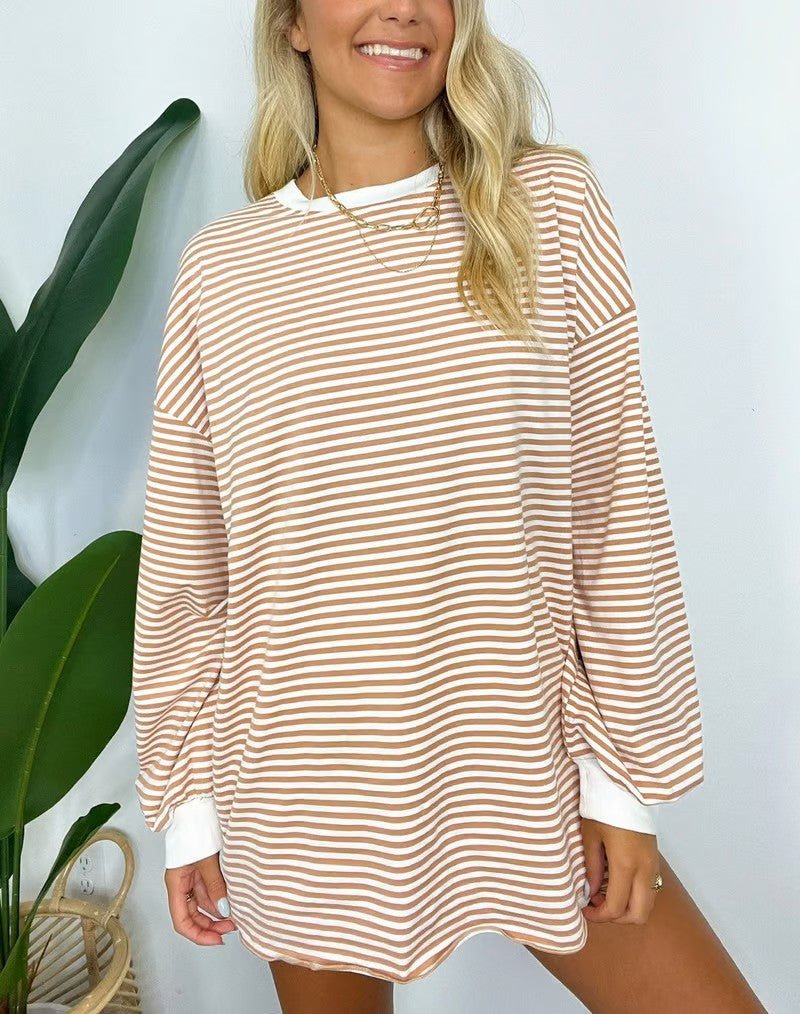 Monique | Casual Gestreept Shirt - Lune Amsterdam