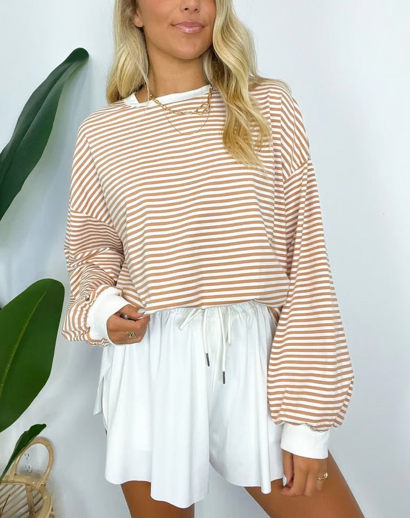 Monique | Casual Gestreept Shirt - Lune Amsterdam