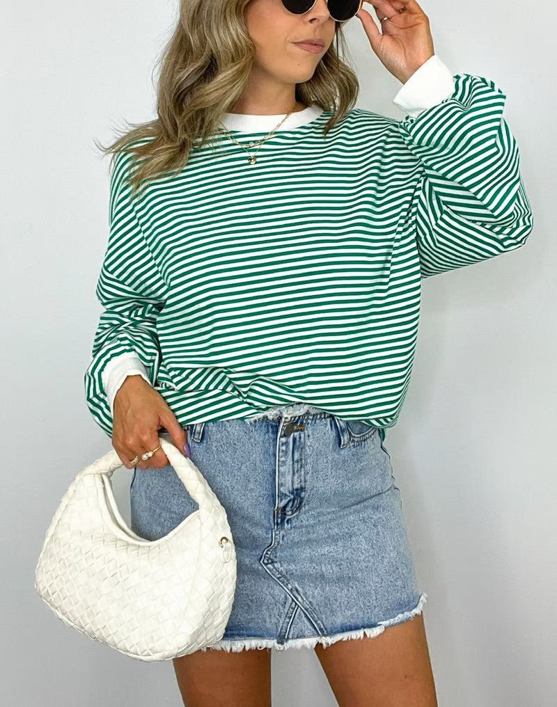Monique | Casual Gestreept Shirt - Lune Amsterdam