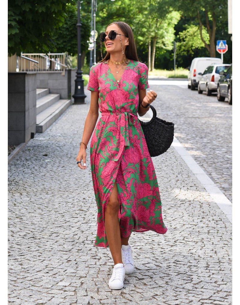 Nadine™ | Elegante Bloemenjurk - Lune Amsterdam