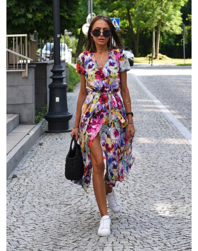 Nadine™ | Elegante Bloemenjurk - Lune Amsterdam