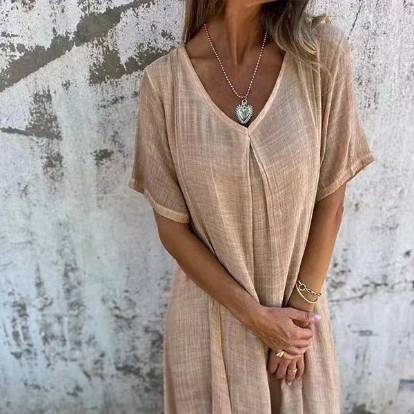 Nina™ | V - hals jurk - Lune Amsterdam