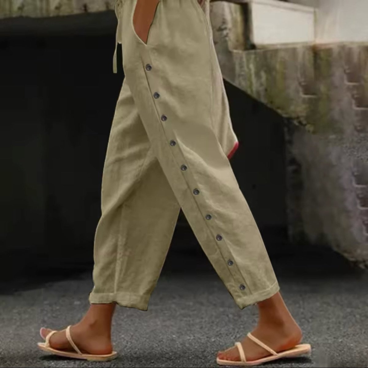 Rebecca | Linnen Broek - Lune Amsterdam