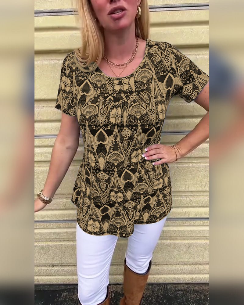 Rita | Retro Zomer T-Shirt - Lune Amsterdam