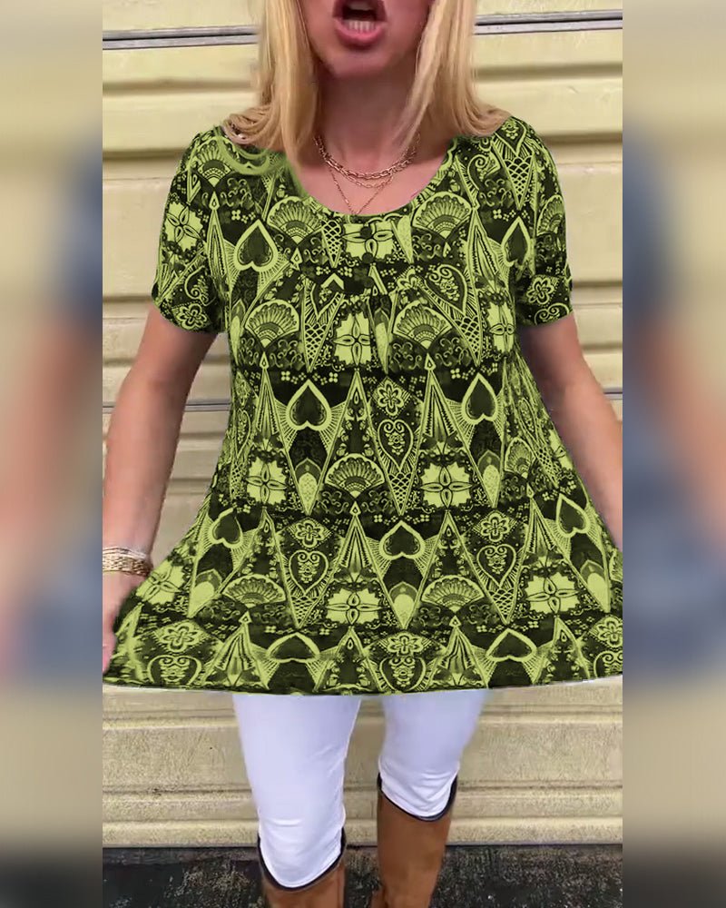 Rita | Retro Zomer T-Shirt - Lune Amsterdam